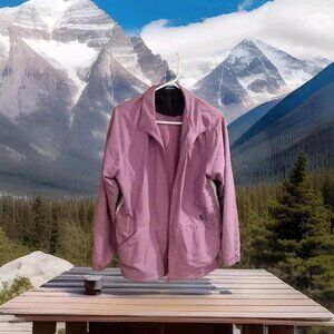 -Reebok womans jacket 2XL pink full zip activewear long sleeve logo outterware